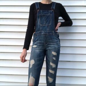 Denim overalls